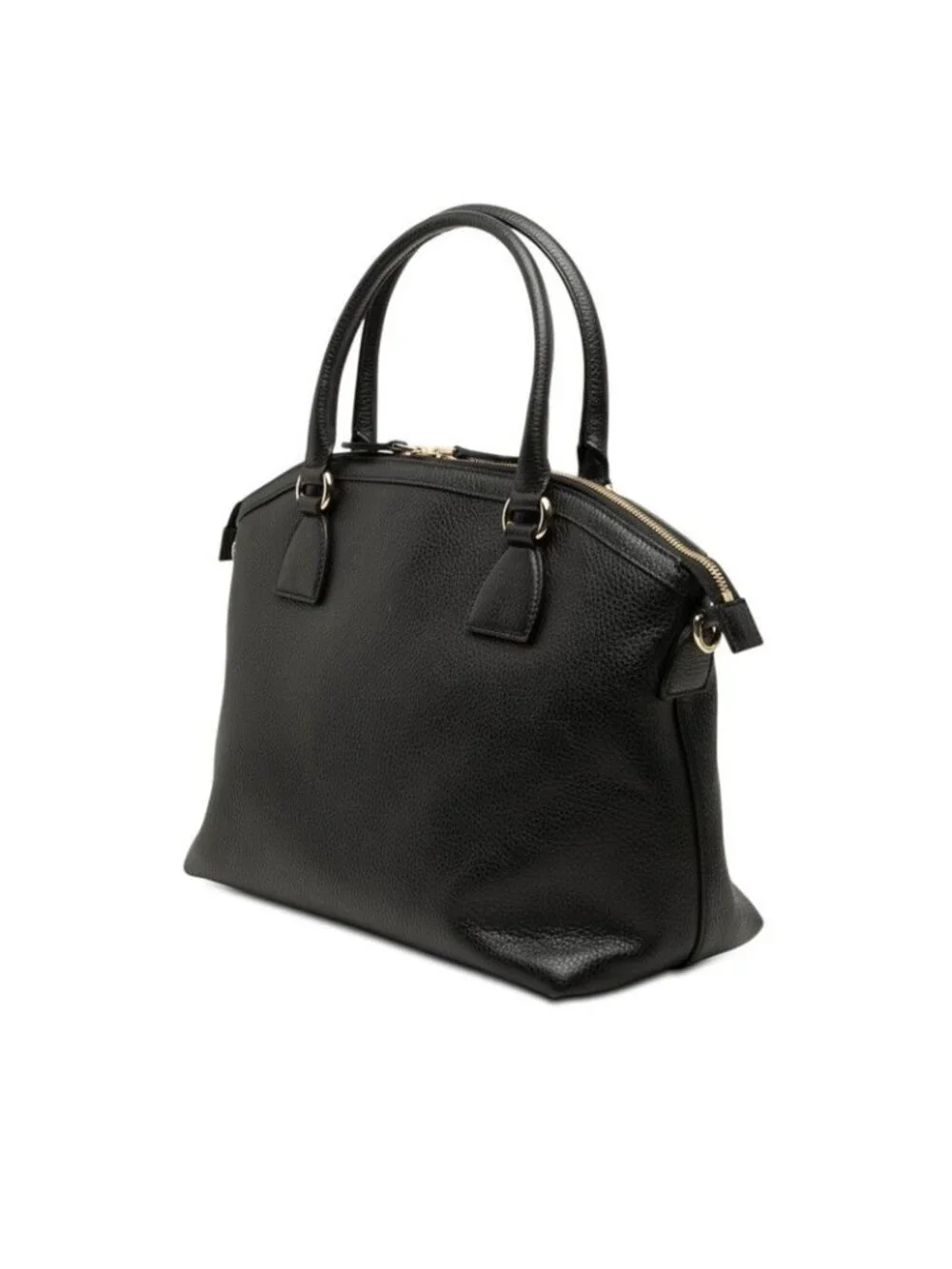Gucci Interlocking 2-Way Shoulder Bag Black Leather - Picture 2 of 8